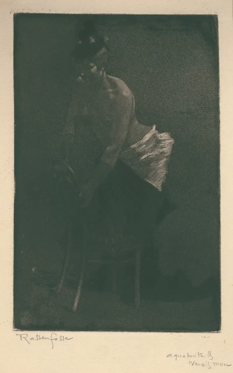 Deshabillé av Armand Rassenfosse