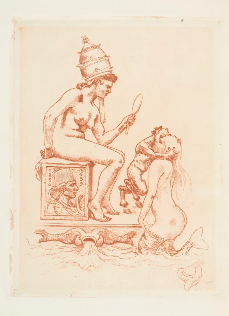 Frontespis till Les Bains de Bade av Armand Rassenfosse