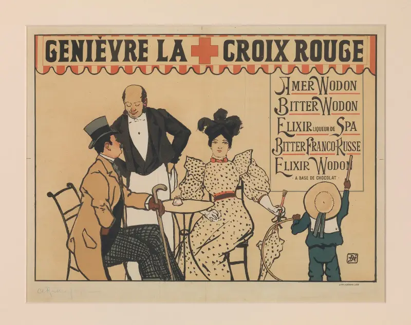 Genièvre La Croix Rouge av Armand Rassenfosse