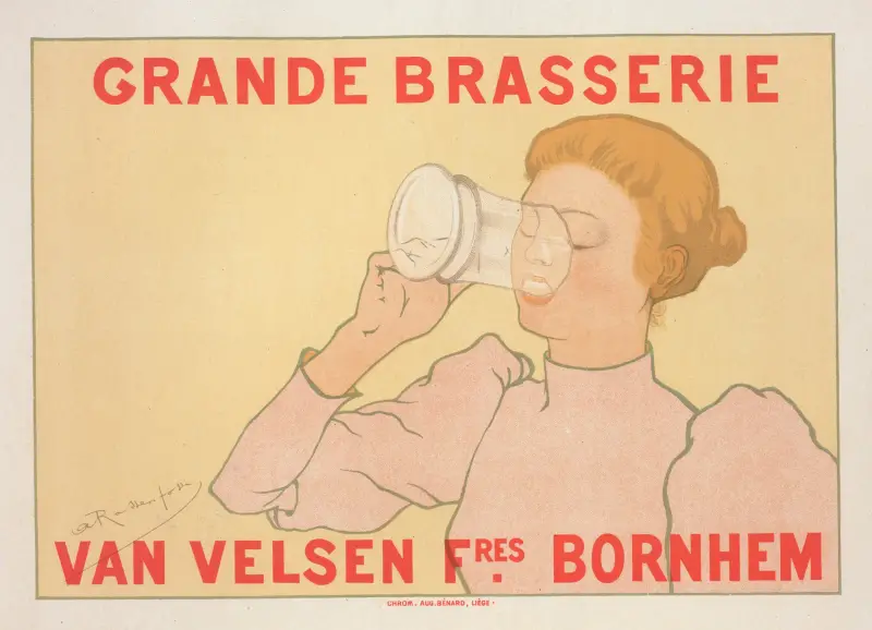 Grande Brasserie Van Velsen frères. Bornhem av Armand Rassenfosse