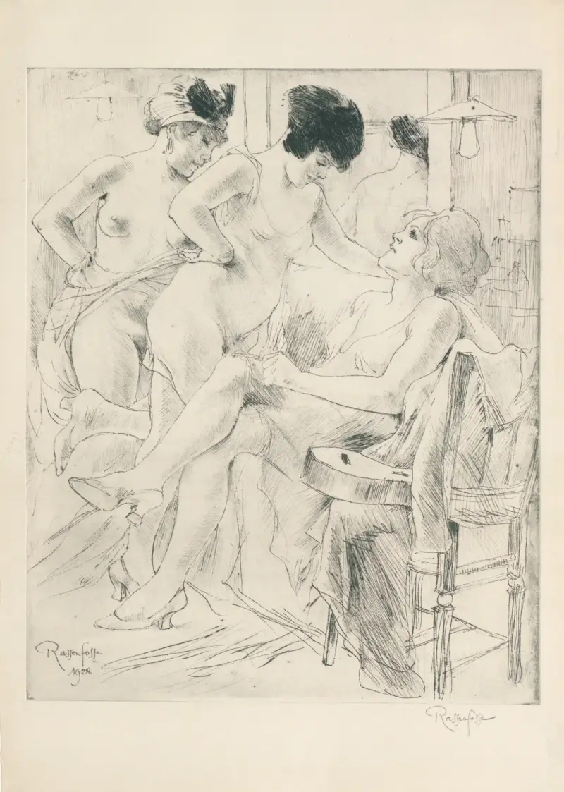 Kleedkamers vrouwen av Armand Rassenfosse