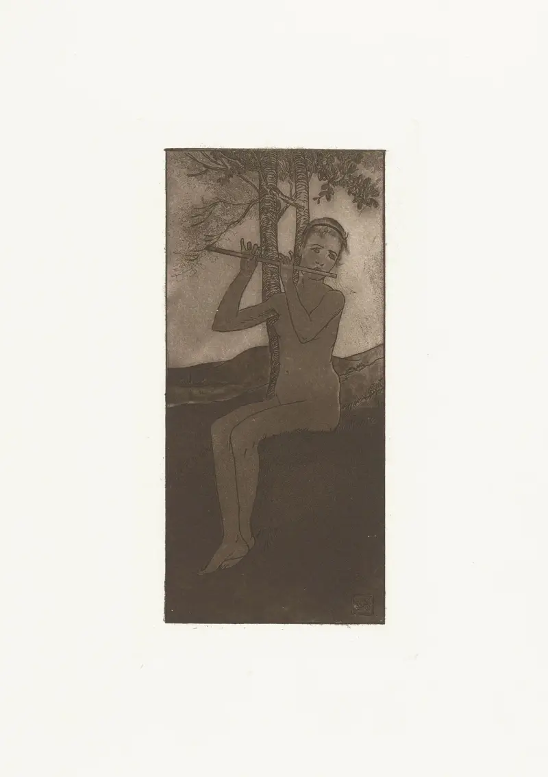 Le Chant de la Cigale av Armand Rassenfosse