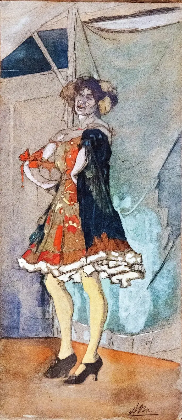 Auf der Bühne eines Wanderzirkus von Armand Rassenfosse