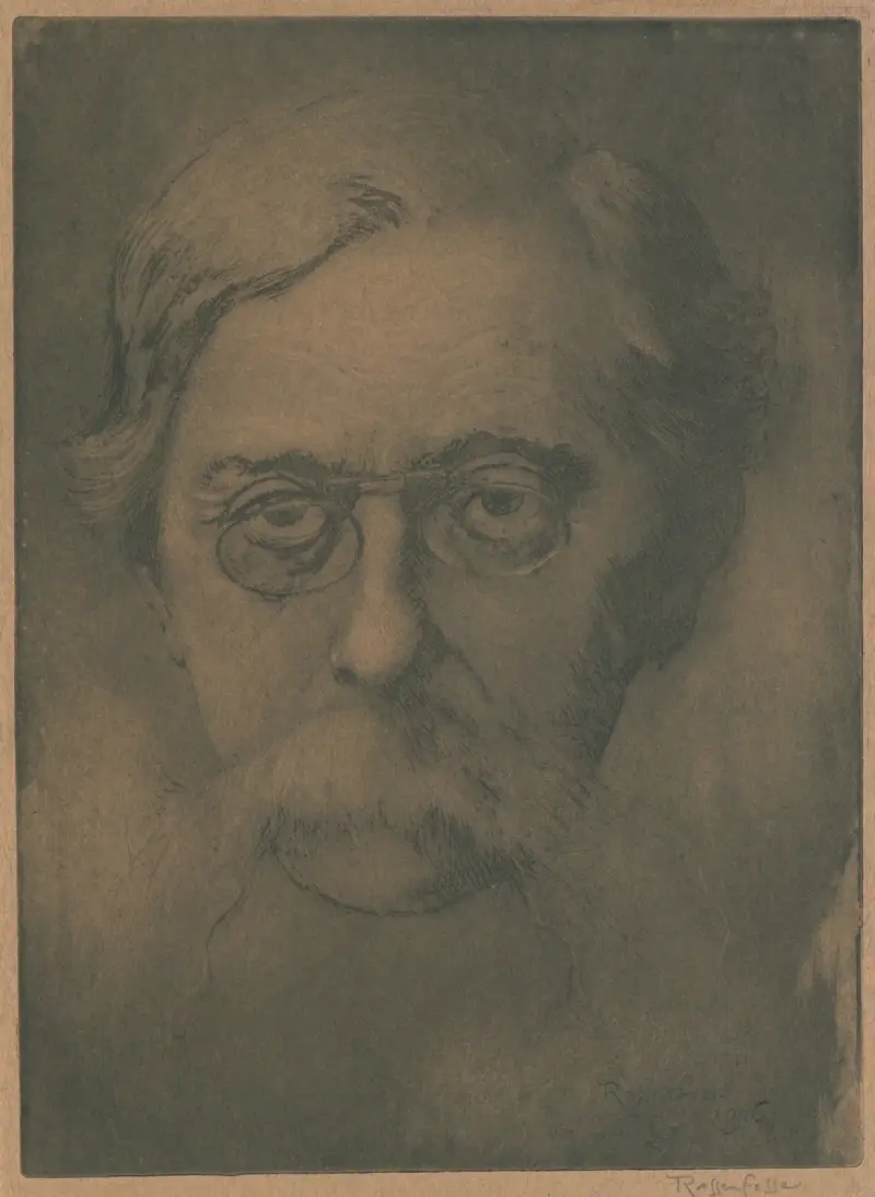 Porträtt av Verhaeren av Armand Rassenfosse