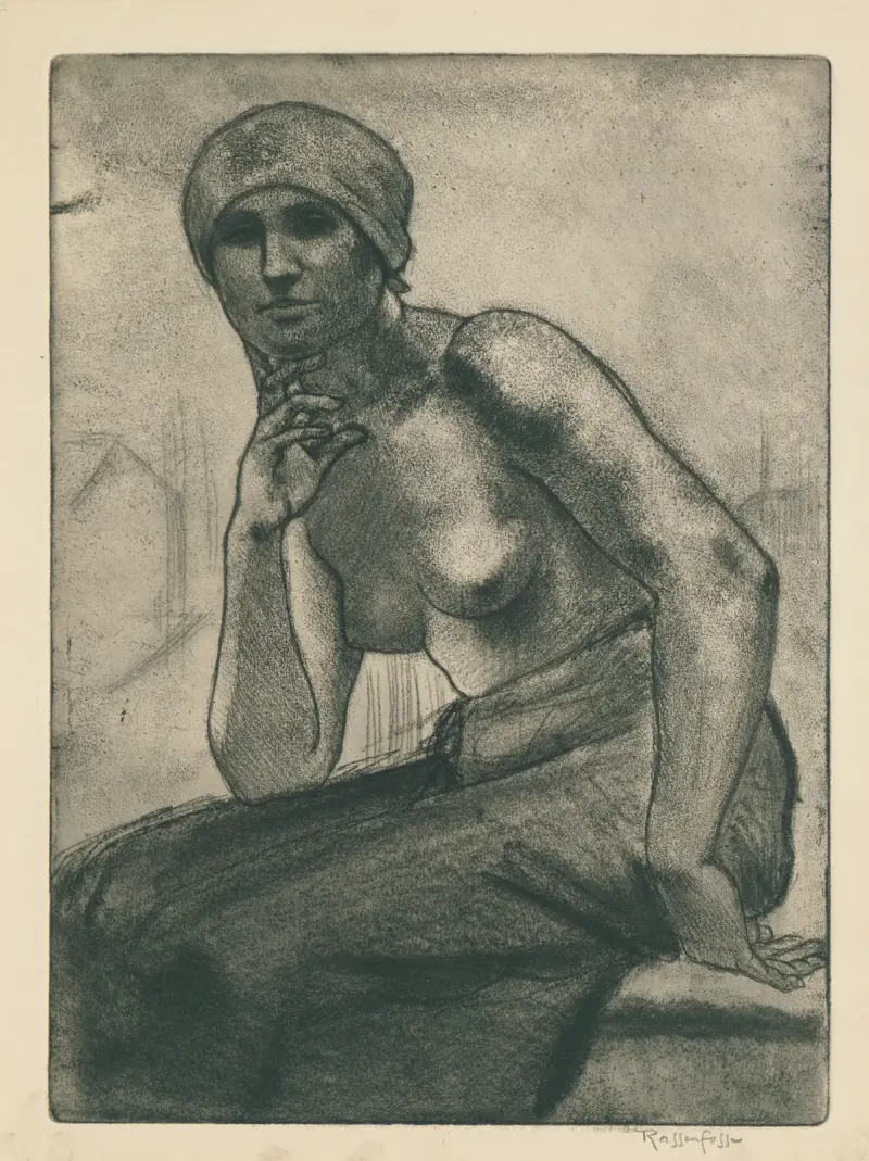 Studie voor een schilderij av Armand Rassenfosse