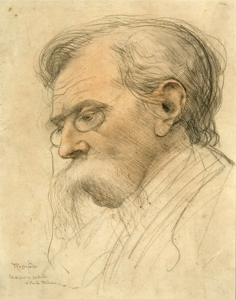 Study for a Portrait of the Writer Emile Verhaeren av Armand Rassenfosse
