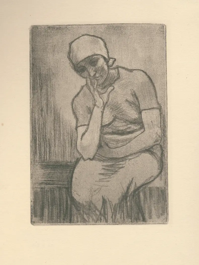Vallonsk arbeterska av Armand Rassenfosse