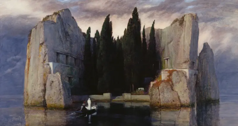Dödens ö III av Arnold Böcklin