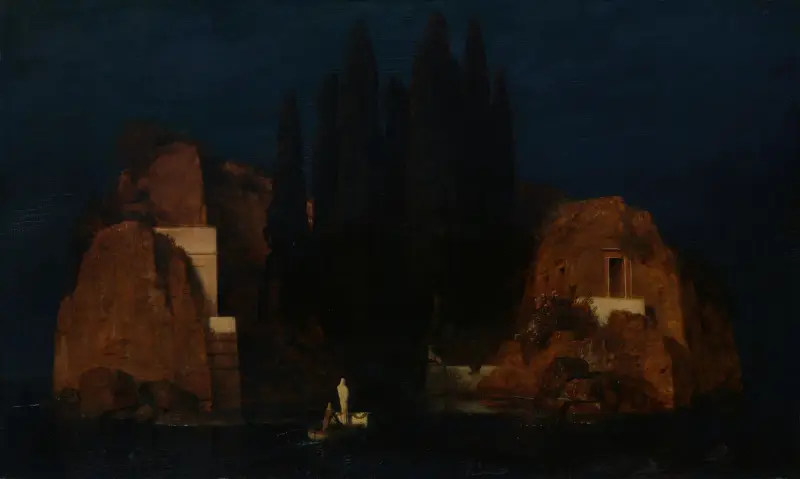 Die Toteninsel von Arnold Böcklin
