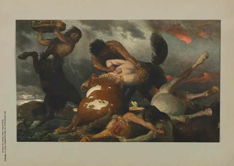 Kentaurenkampf av Arnold Böcklin