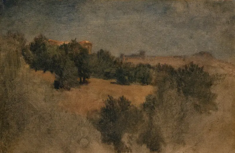 Landskap nära Palestrina av Arnold Böcklin