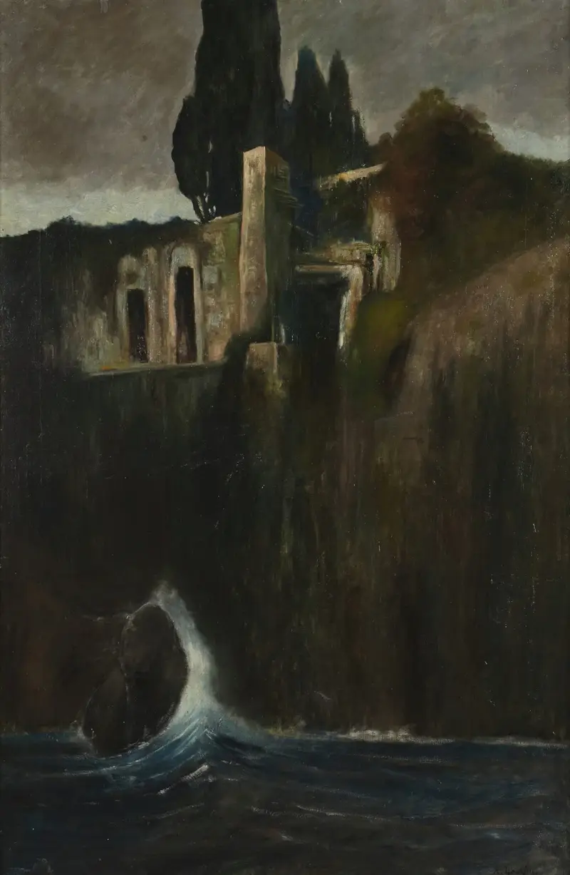 Landschaft – Nr. 1 von Arnold Böcklin