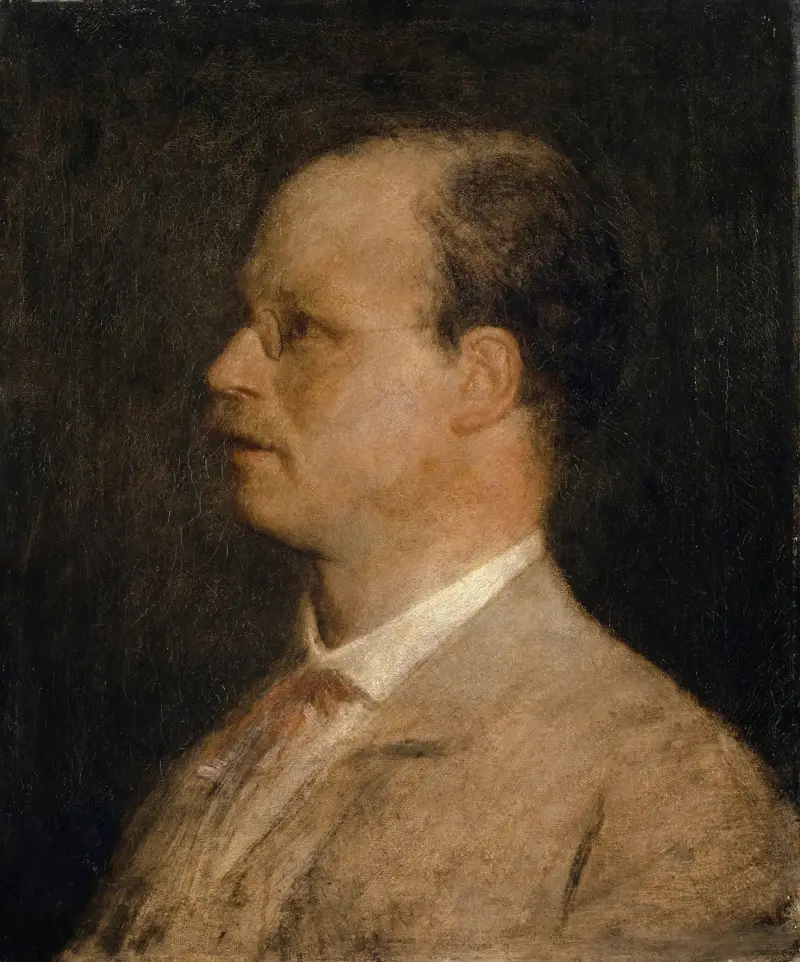 Porträtt av professor Fritz Burckhardt-Brenner av Arnold Böcklin