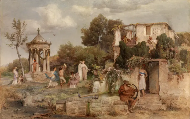 Římská vinná krčma, Arnold Böcklin