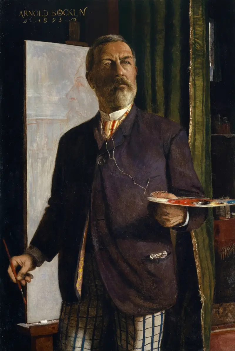 Autoportrét v ateliéru, Arnold Böcklin