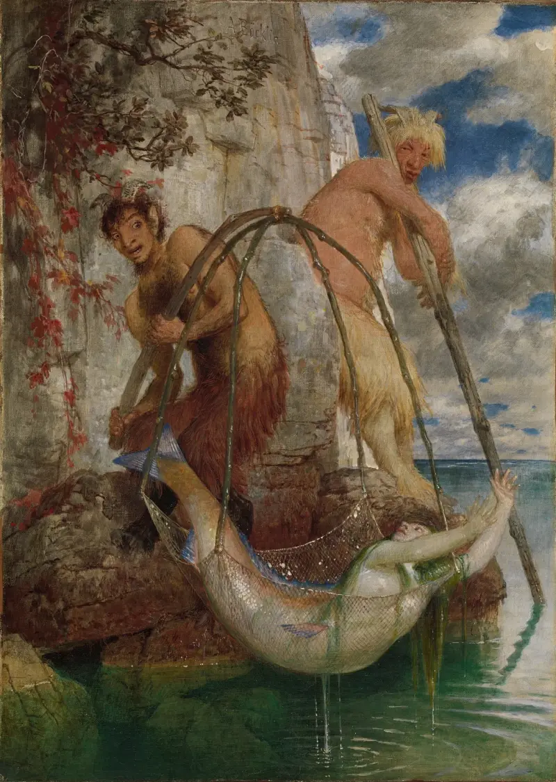 Två fiskepannor av Arnold Böcklin