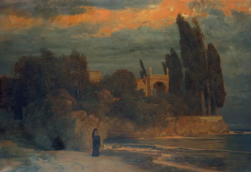 Villa am Meer von Arnold Böcklin