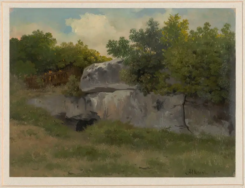Entrance to a cave near Albano av Arthur Blaschnik