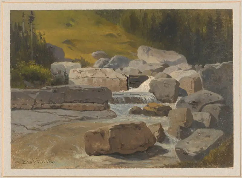 Bergbach von Arthur Blaschnik