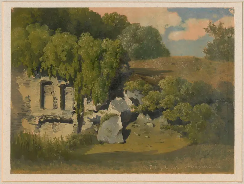 Overgrown ruins in Albano av Arthur Blaschnik
