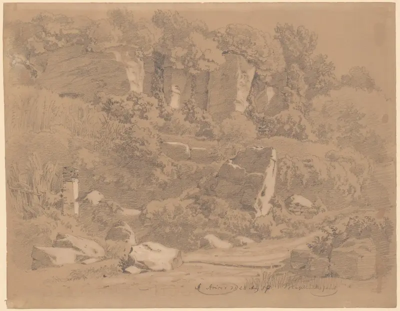 Rock caves in Ariccia av Arthur Blaschnik