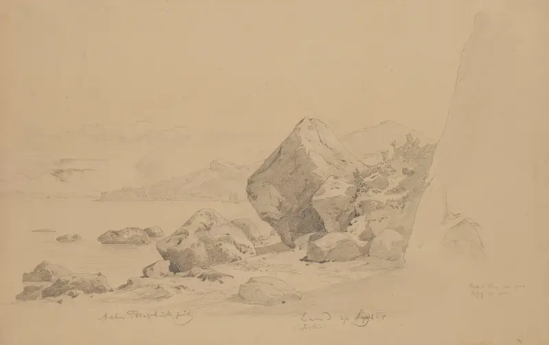 Felsküste an einer Meeresbucht in Laco Ameno auf Ischia von Arthur Blaschnik