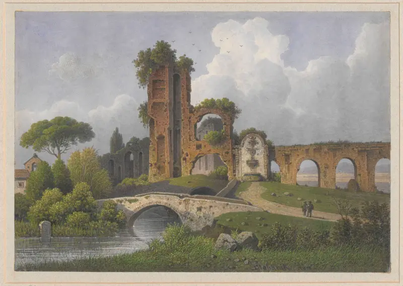View of Porta Furba in Rome av Arthur Blaschnik