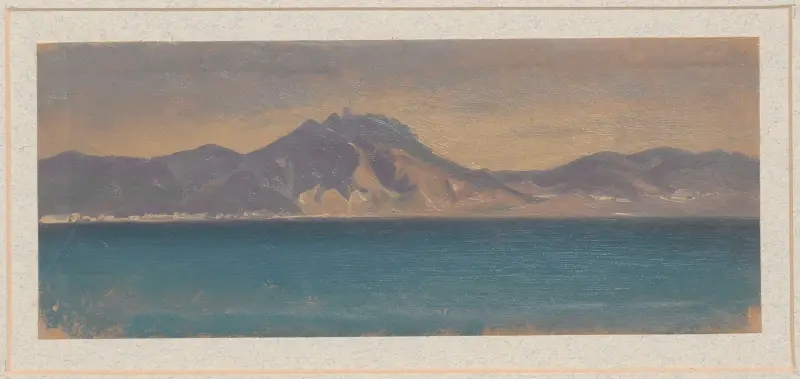 Vy över ön Capri av Arthur Blaschnik