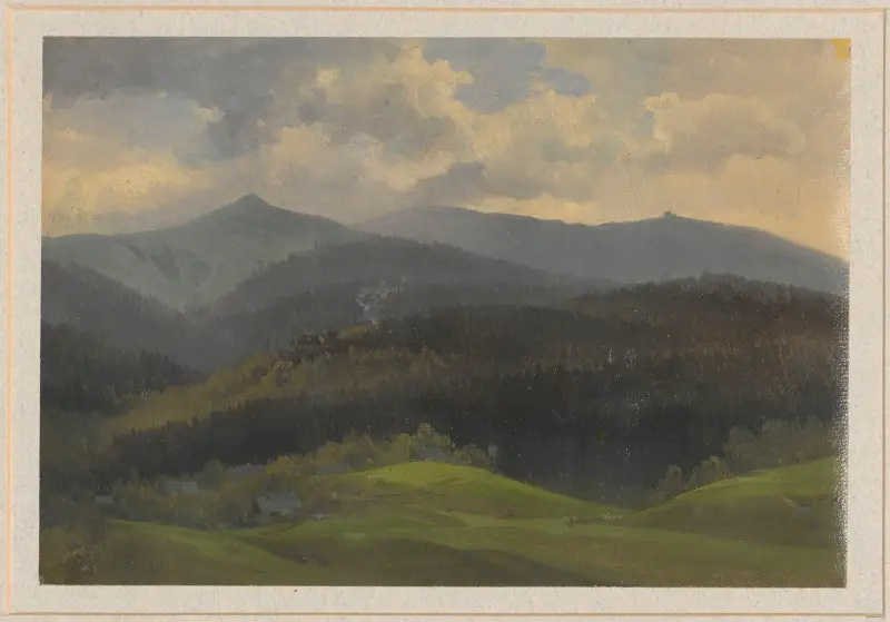 View of the Karkonosze Mountains av Arthur Blaschnik