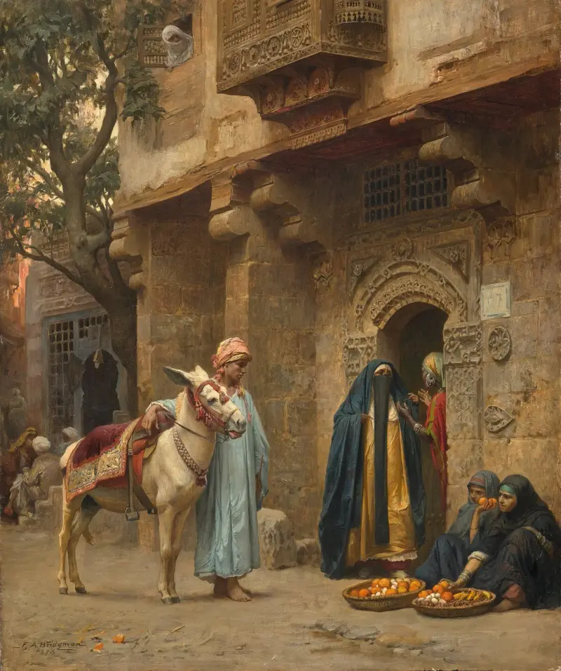 En gata i Kairo av Frederick Arthur Bridgman