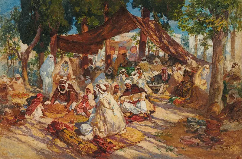 Marknaden av Frederick Arthur Bridgman