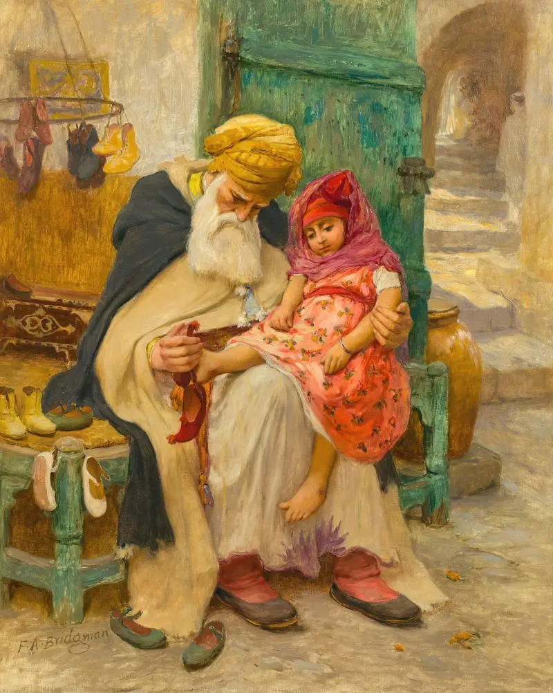 Die Pantoffeln von Frederick Arthur Bridgman