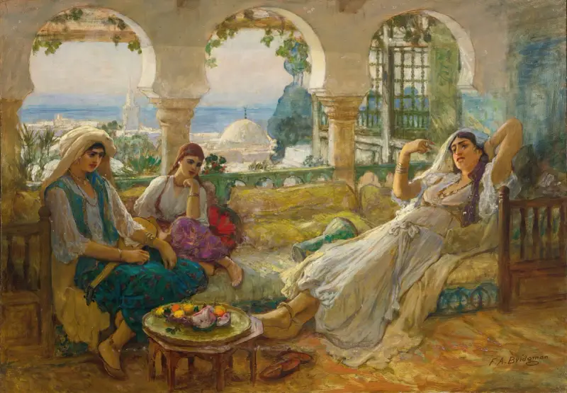 Auf der Terrasse von Frederick Arthur Bridgman
