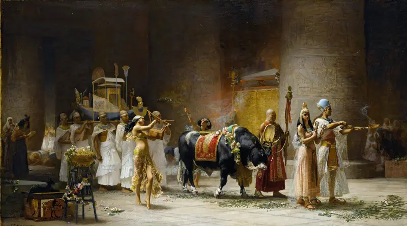 Apis festtåg av Frederick Arthur Bridgman