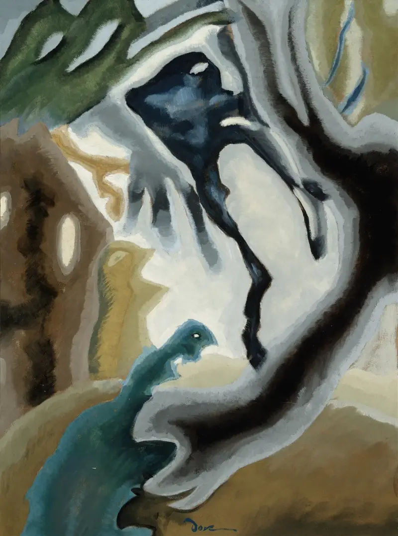 Lantgård fantasi av Arthur Dove