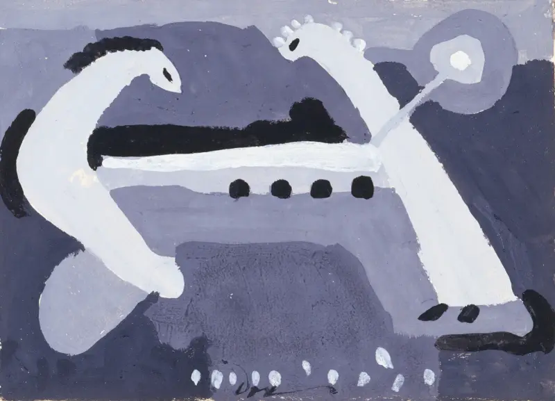 Schwarz und Weiß von Arthur Dove