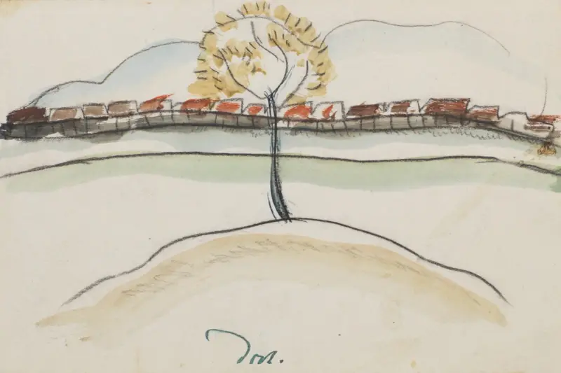Fall Brook Railroad av Arthur Dove