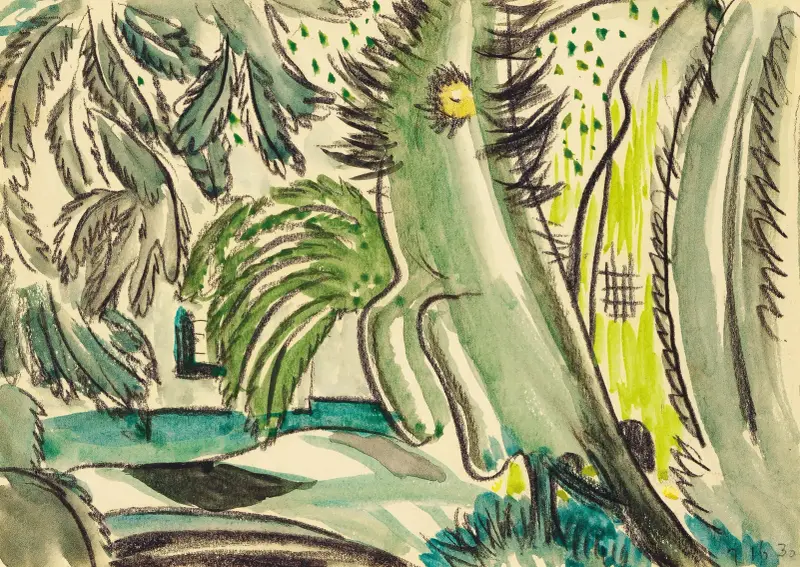 Studie für „Dancing Tree“ von Arthur Dove