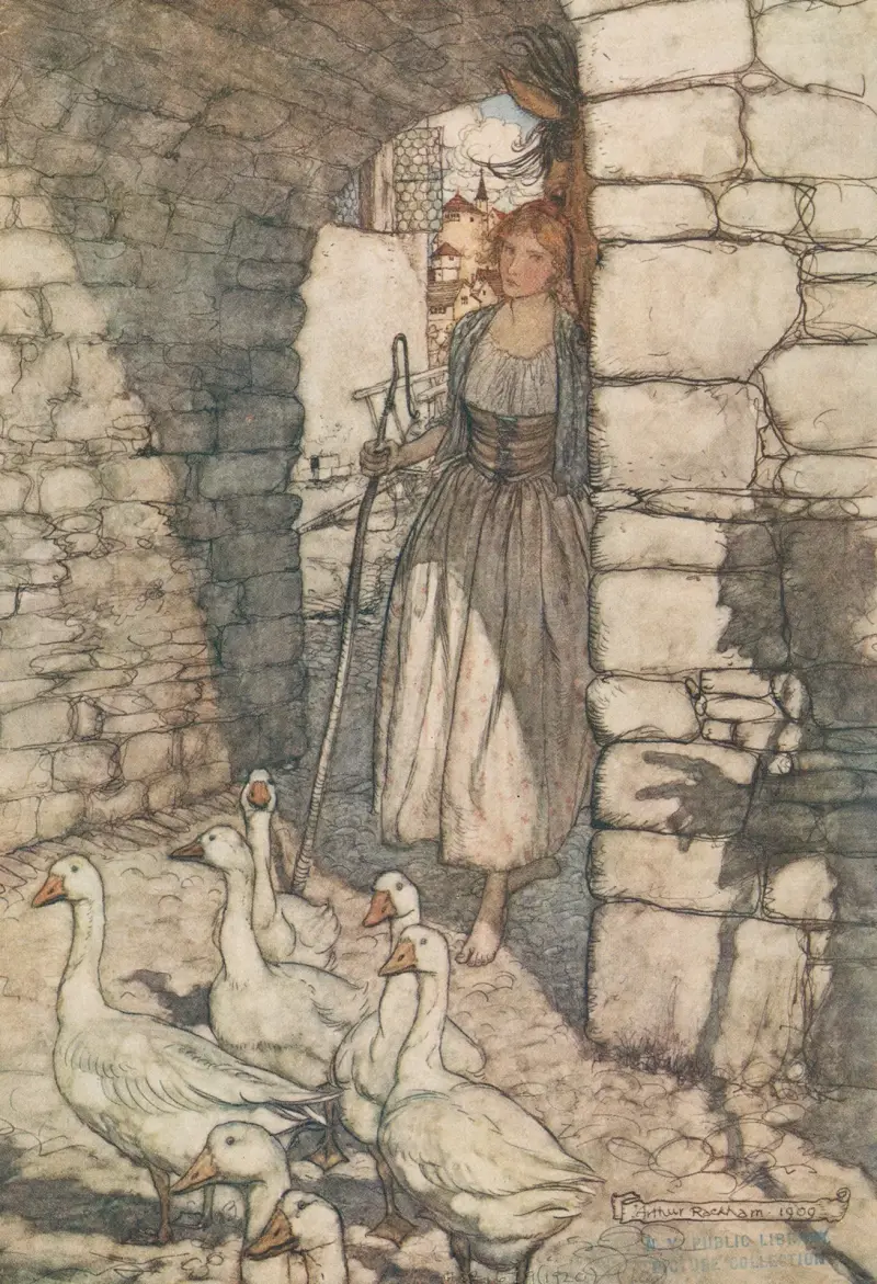 Ack! Kära Falada, där hänger du av Arthur Rackham