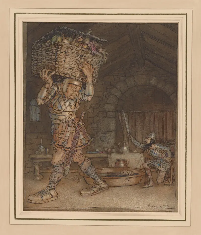 Allies’ fairy book. The Welsh story of ‘Lludd and Llevelys’ av Arthur Rackham