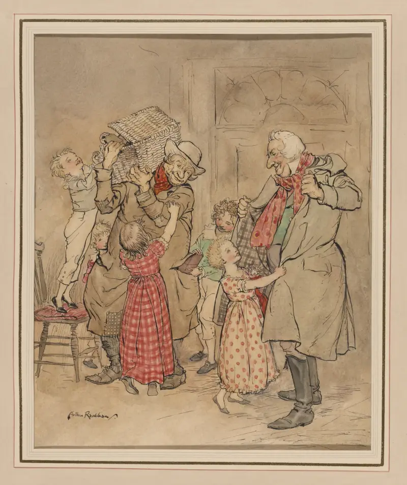 En julsaga av Dickens. Scrooges dröm av Arthur Rackham