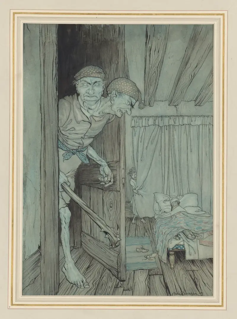 Jack the Giant Killer i den walesiska jättens slott av Arthur Rackham