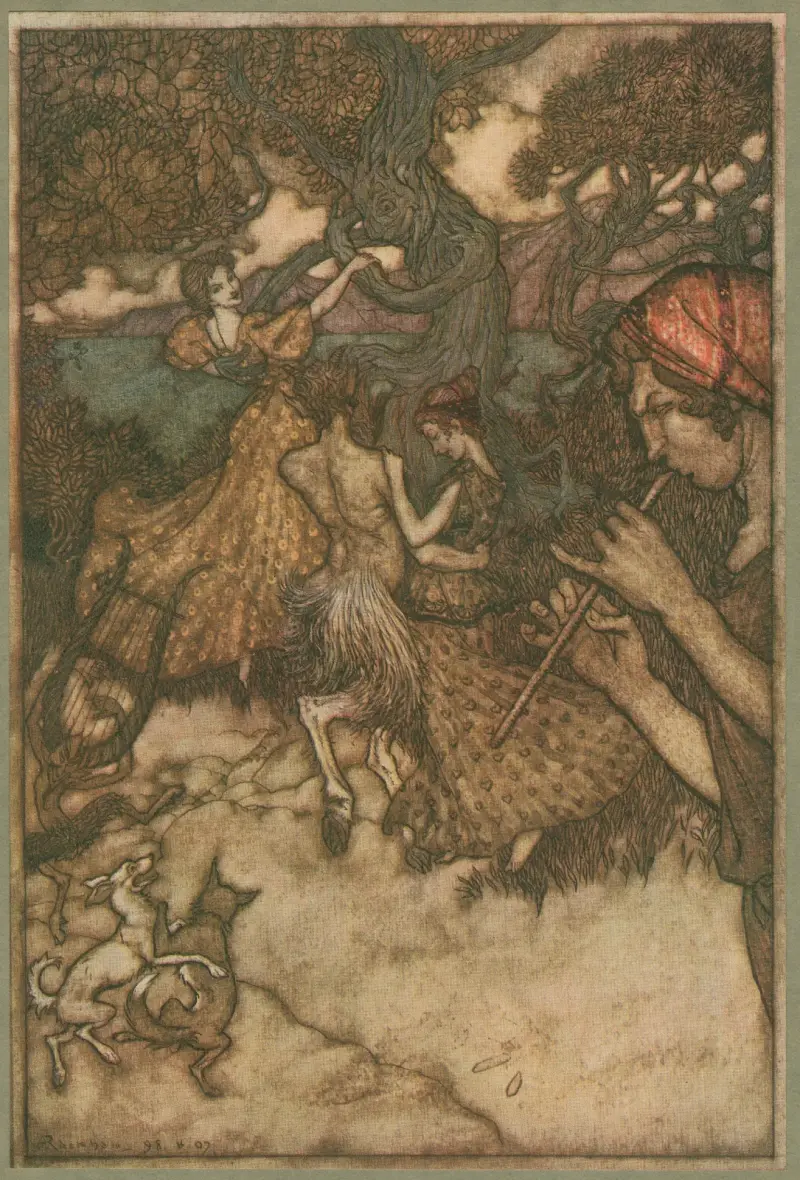 Om Orfeus först skapade valsen av Arthur Rackham