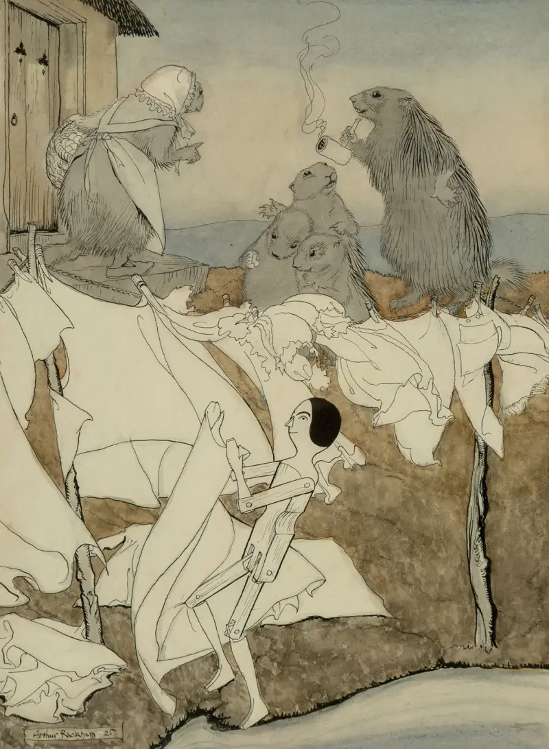 Jensina Proves a Born Housewife av Arthur Rackham
