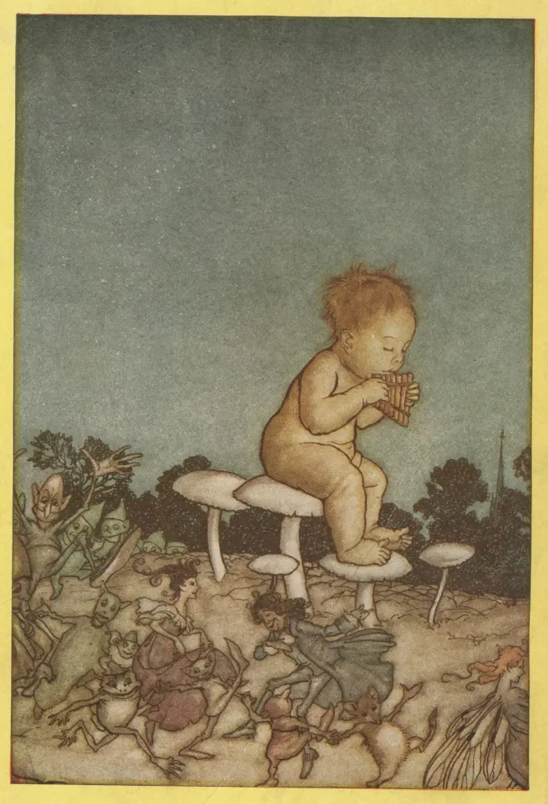 Peter Pan is the fairies’ orchestra av Arthur Rackham