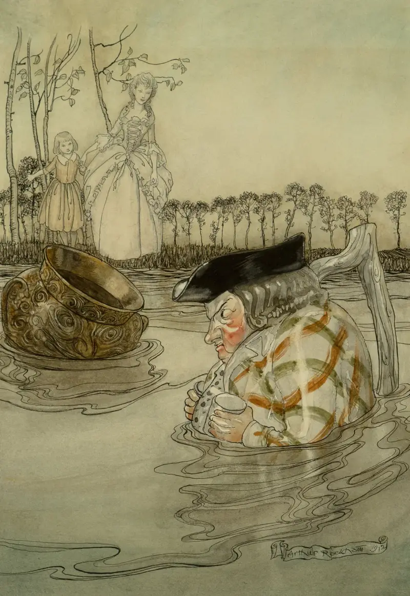 Die zwei Töpfe von Arthur Rackham