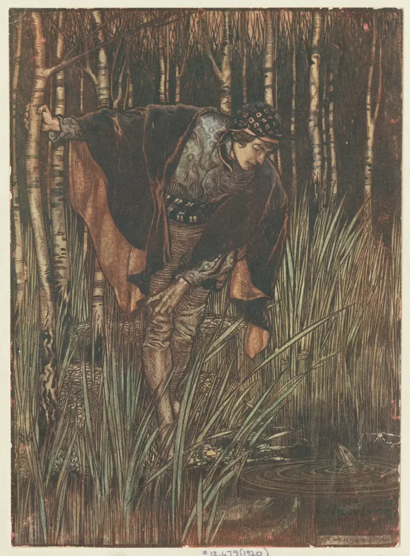 Den vita ormen av Arthur Rackham