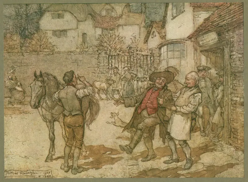 When a score of ewes had brought in a remarkable profit. av Arthur Rackham