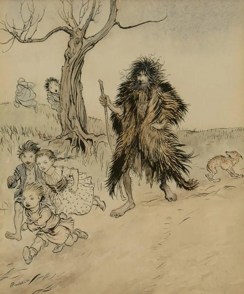 Whoever Saw Him Run Away av Arthur Rackham