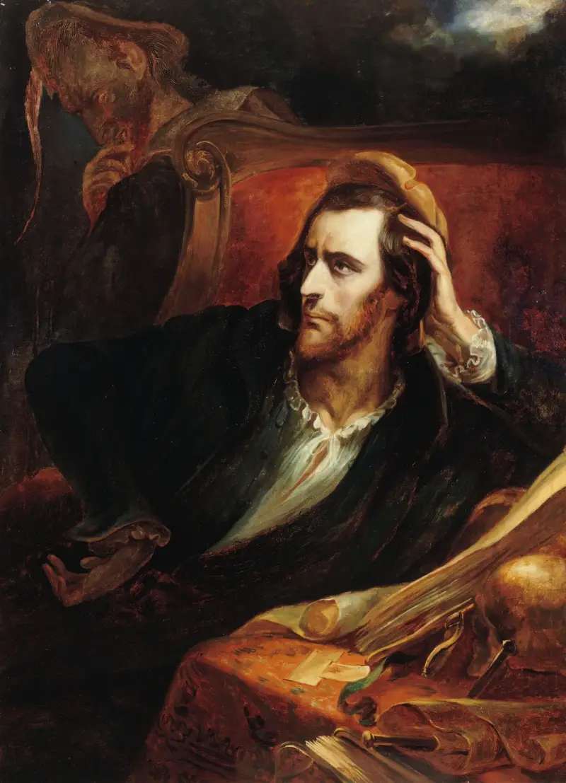 Faust ve své pracovně, 1849, Ary Scheffer